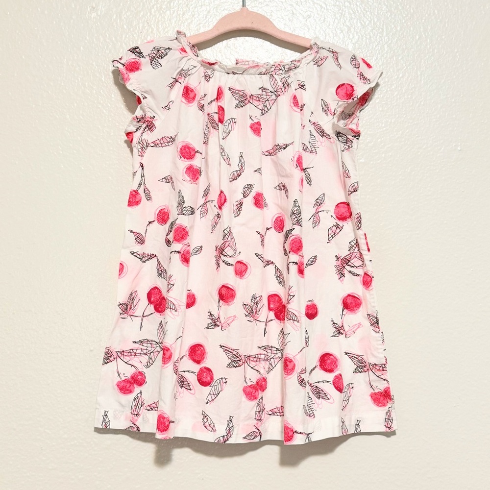 Bonpoint neon cherry dress 2A